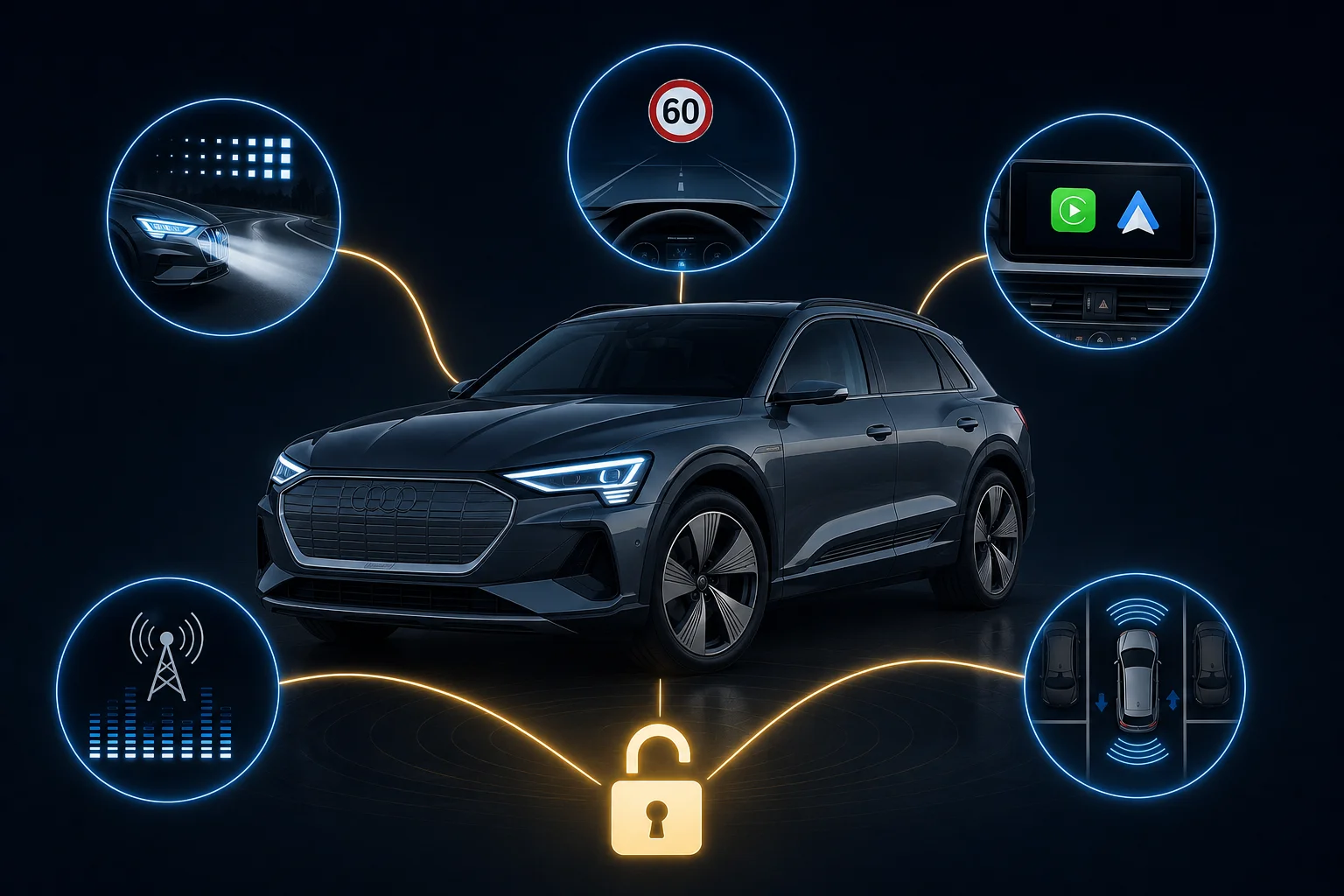 Audi Q8 e-tron — Functions on Demand (FoD) Unlock (Built-in Activation)
