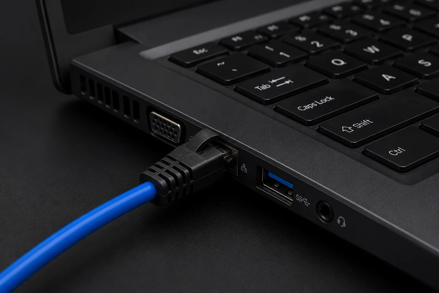 Connect to a PC with a LAN Port